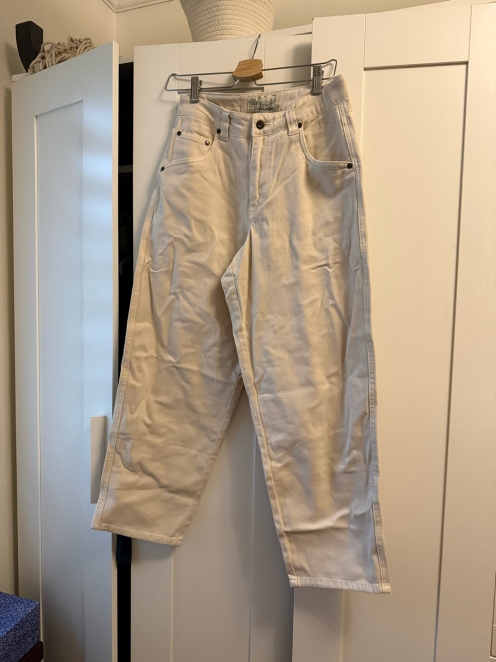 Dime Classic Baggy Denim Pants - Warm White
